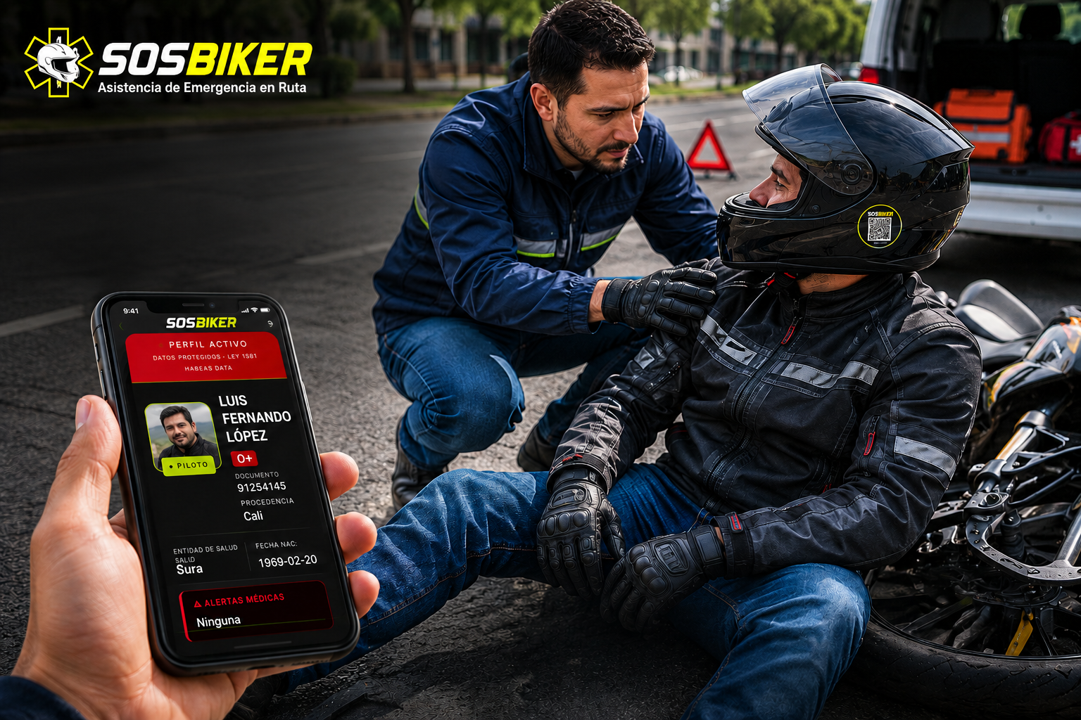 SOSBiker Empresas Operación en Moto